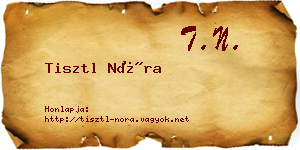 Tisztl Nóra névjegykártya